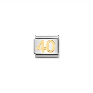 NEW NOMINATION unisex celebrate links bracelet in 40 gold